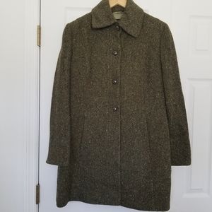 GentlyUsed...Guess Tweed Olive Green Coat Size XL